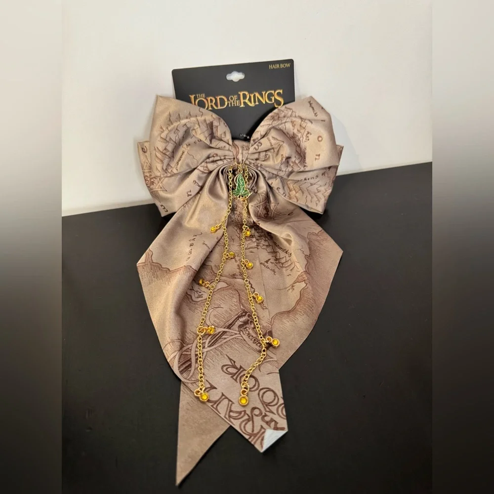 The Lord Of The Rings Middle-Earth Map Chain Hair Bow